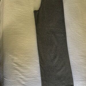 Marled Gray Wide Leg Pants with Elegant Texture